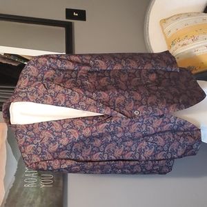 Harry Lebow for Frances Brewster paisley silk sport coat